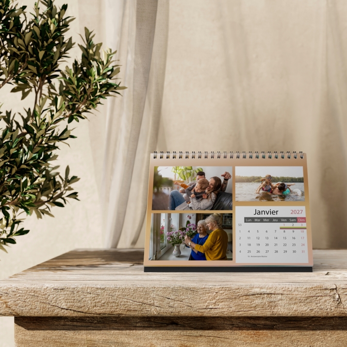 Calendrier LUXE PANO de bureau