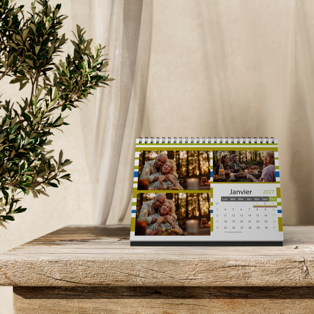 Calendrier LUXE PANO de bureau