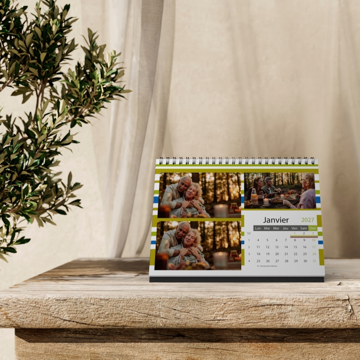 Calendrier LUXE PANO de bureau