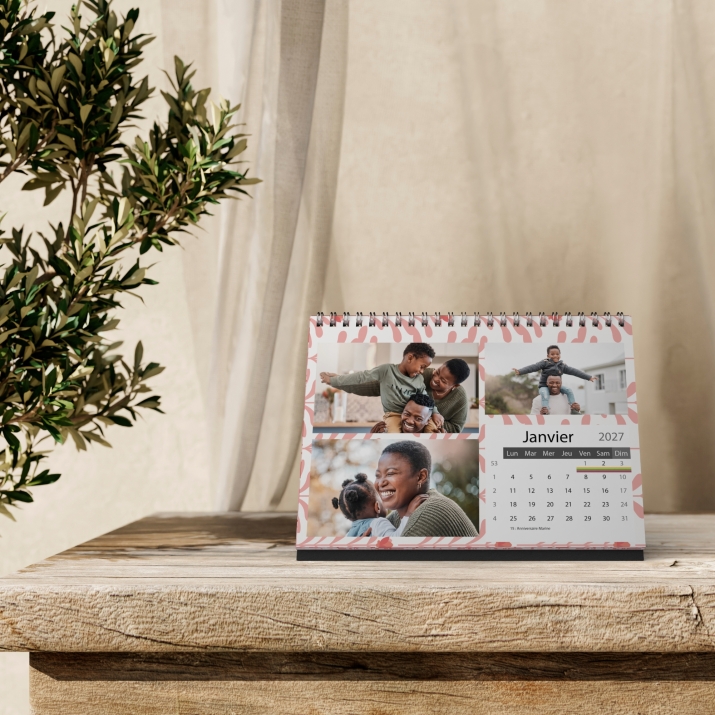 Calendrier LUXE PANO de bureau