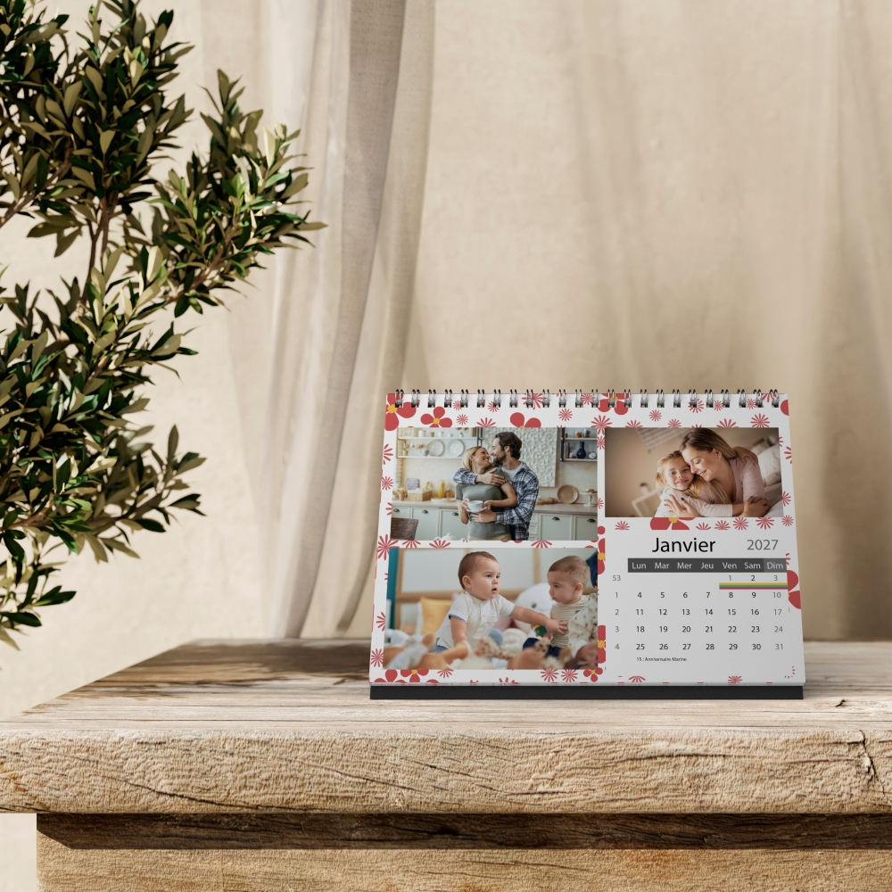 Calendrier LUXE PANO de bureau
