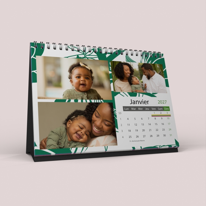 Calendrier LUXE PANO de bureau