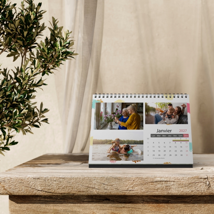 Calendrier LUXE PANO de bureau