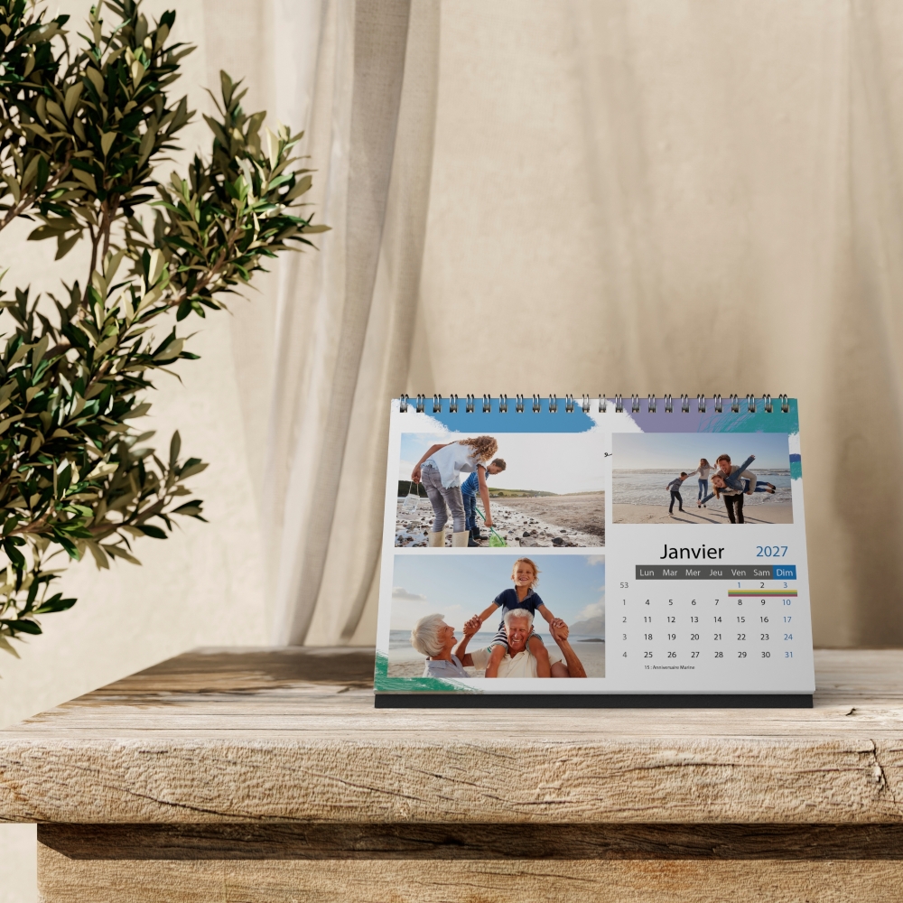Calendrier LUXE PANO de bureau
