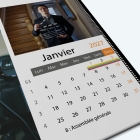 Calendrier photo "PANO" - Grille calendaire personnalisable