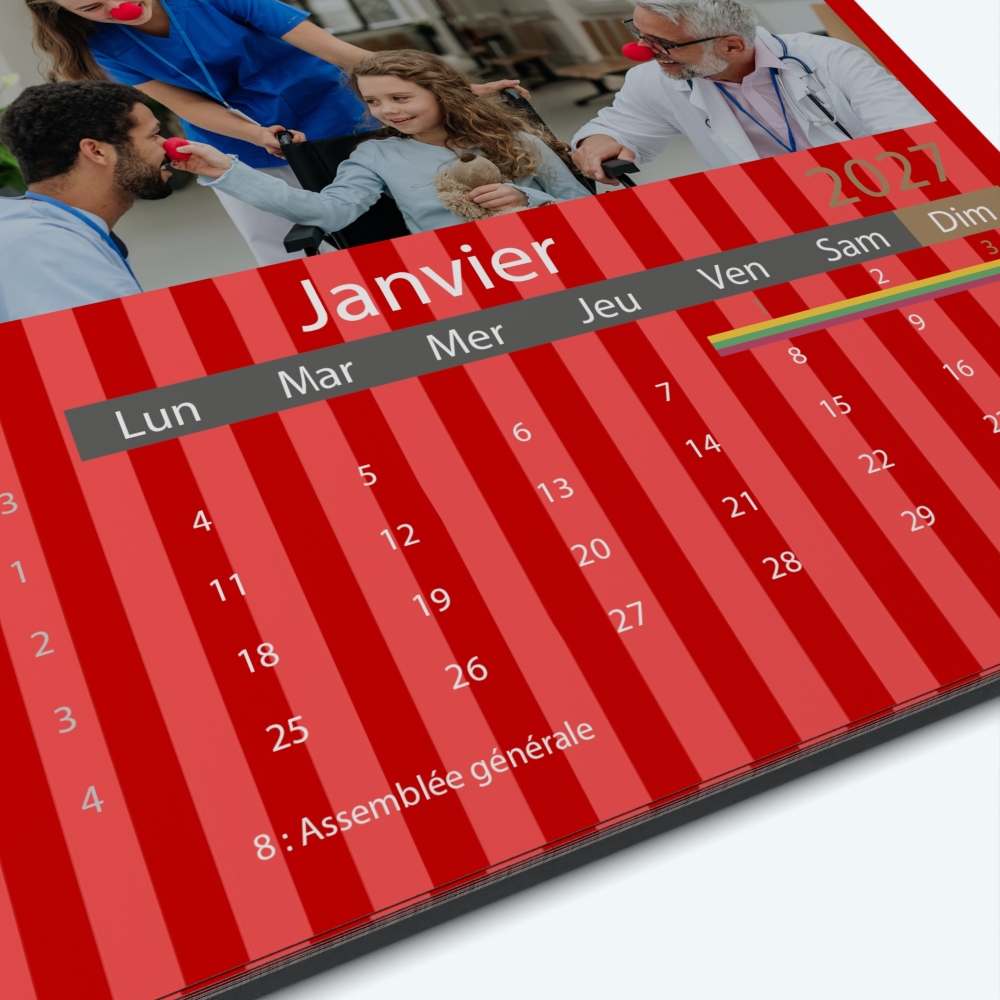 Calendrier photo Classic - Grille calendaire personnalisable