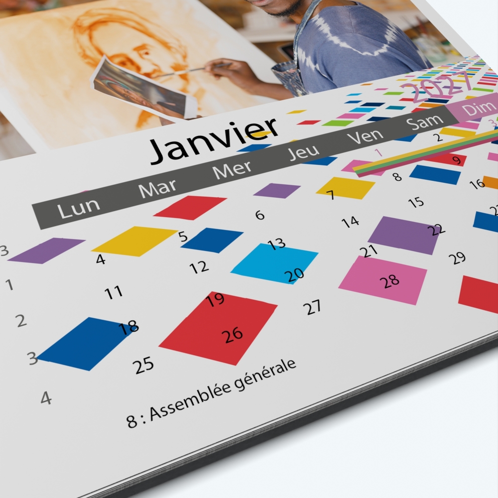 Calendrier photo Classic - Grille calendaire personnalisable