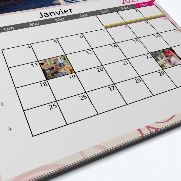 Calendrier PHOTO DATE