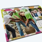 Calendrier photo "PANO" - Nombre de photos, logos et texte illimité
