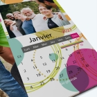Calendrier photo "PANO" - Grille calendaire personnalisable