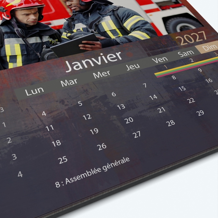 Calendrier photo Classic - Grille calendaire personnalisable