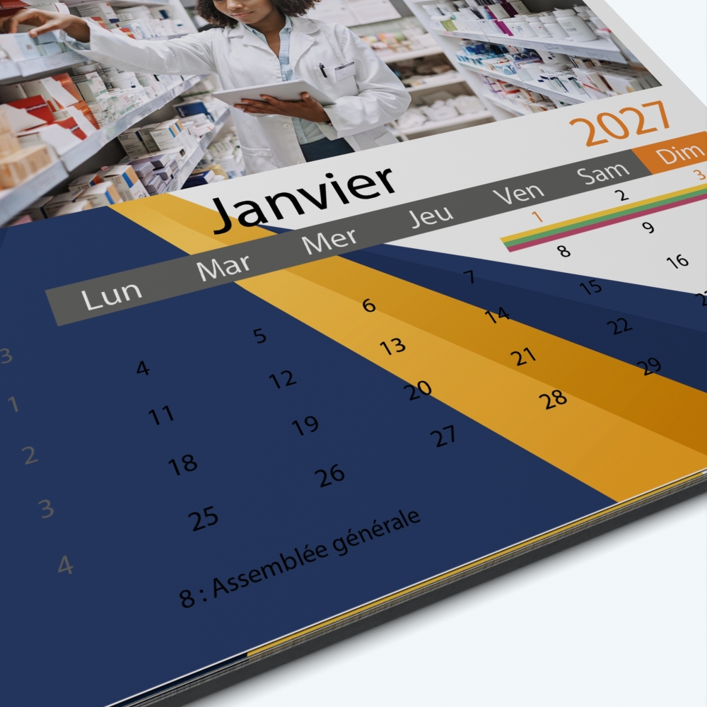 Calendrier photo Classic - Grille calendaire personnalisable