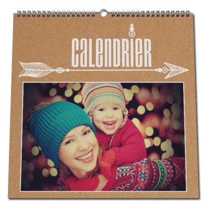 Calendrier photo CARRE mural
