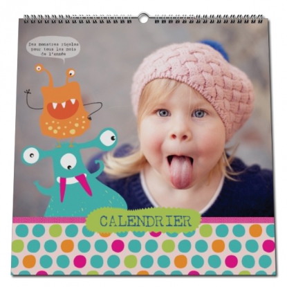 Calendrier photo CARRE mural