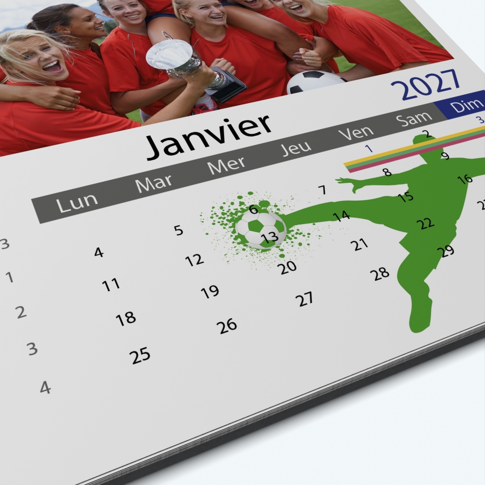 Calendrier photo Classic - Grille calendaire personnalisable