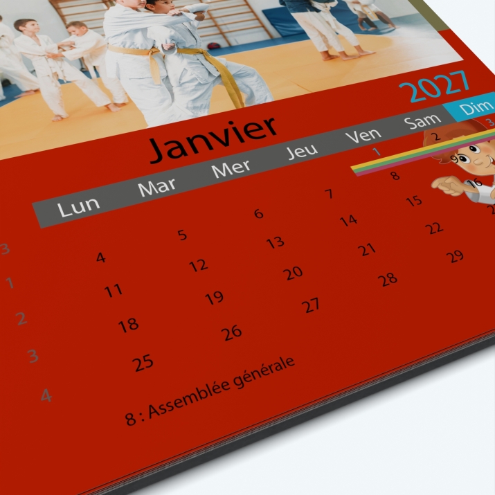 Calendrier photo Classic - Grille calendaire personnalisable