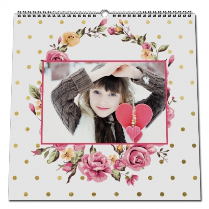 Calendrier photo CARRE mural