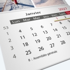 Calendrier agrafé Classic - Grille calendaire personnalisable