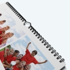 Calendrier photo "PANO" - Spirale et crochet demi lune pour accroche murale