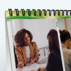 Calendrier de bureau CARRE - Reliure spirale de qualité