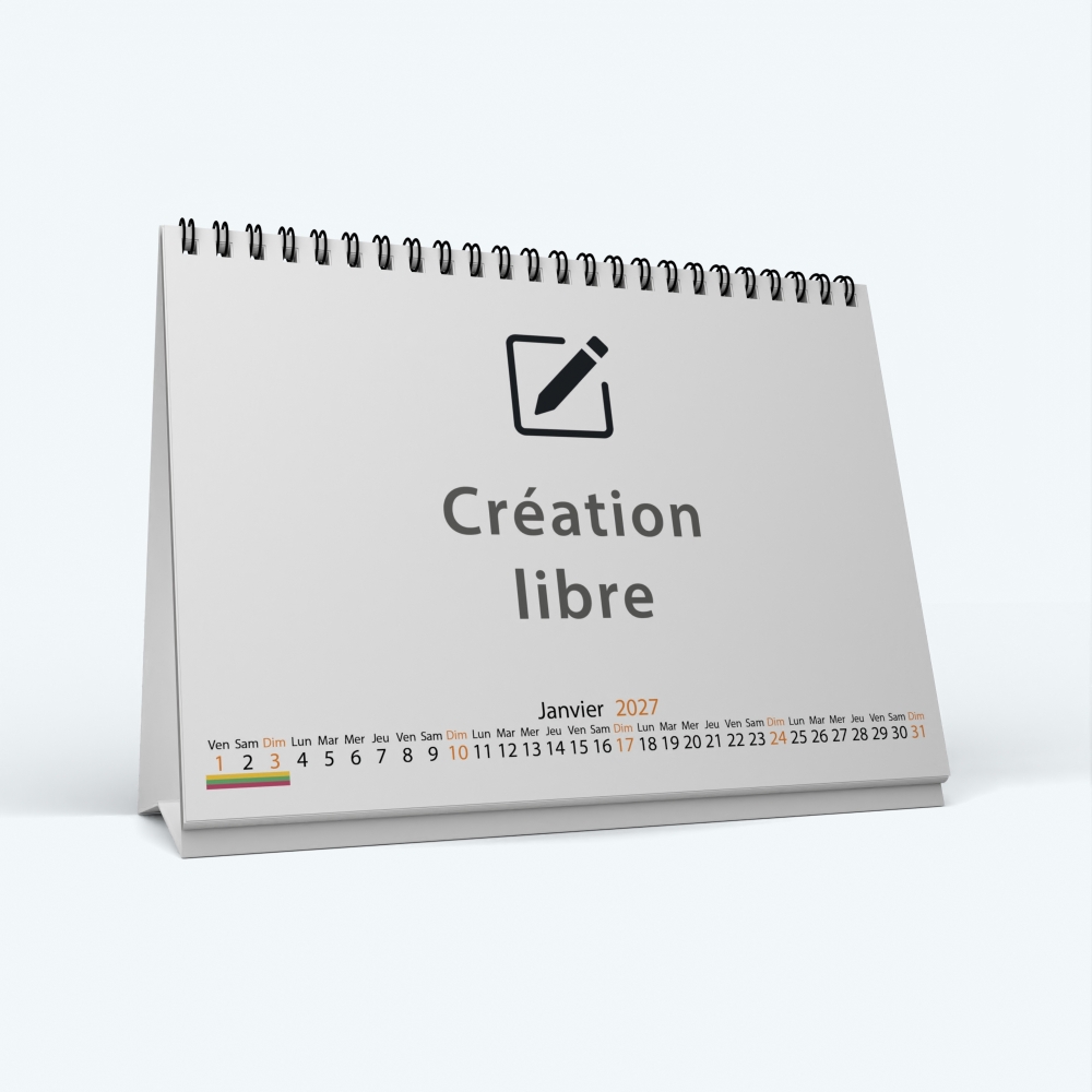 Calendrier de bureau MAXI PANO