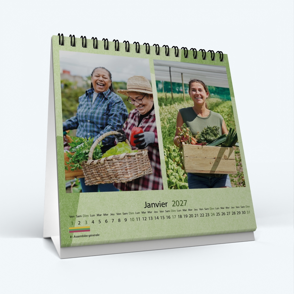 Calendrier de bureau CARRE