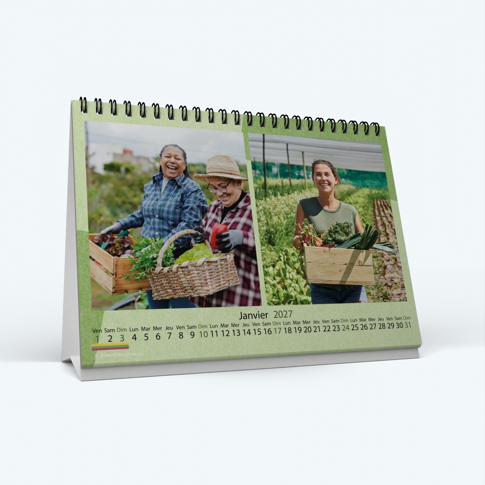 Calendrier de bureau MAXI PANO