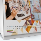 Calendrier de bureau CARRE - Grille calendaire personnalisable