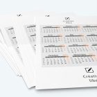 Carte calendrier photo - Minimum de commande : 25 exemplaires