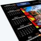 Calendrier sous main - Grille calendaire personnalisable