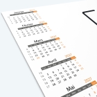 Calendrier sous main - Grille calendaire personnalisable