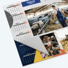 Calendrier sous main - 25 feuillets collés sur le haut