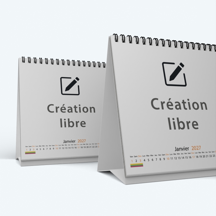 Calendrier de bureau CARRE - Minimum de commande : 25 exemplaires