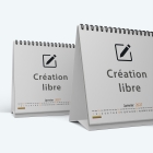 Calendrier de bureau CARRE - Minimum de commande : 25 exemplaires