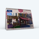 Calendrier de bureau MAXI PANO - Nombre de photos, logos et texte illimité