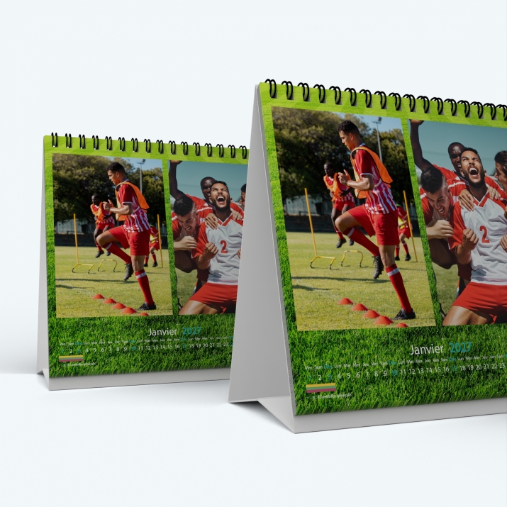 Calendrier de bureau CARRE - Minimum de commande : 25 exemplaires