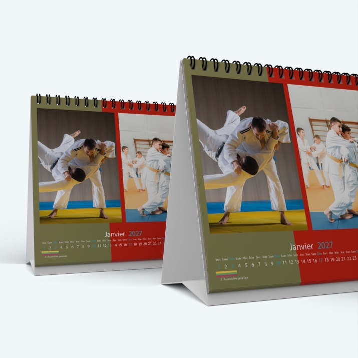 Calendrier de bureau CARRE - Minimum de commande : 25 exemplaires