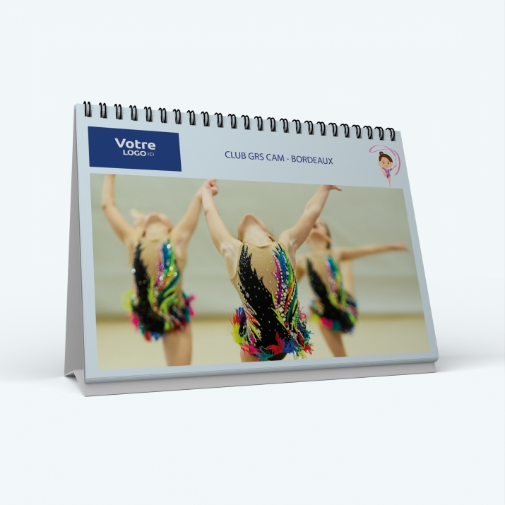 Calendrier de bureau MAXI PANO - Nombre de photos, logos et texte illimité
