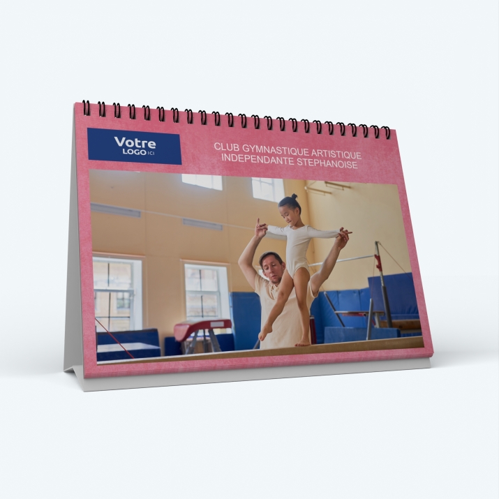 Calendrier de bureau PANO - Nombre de photos, logos et texte illimité