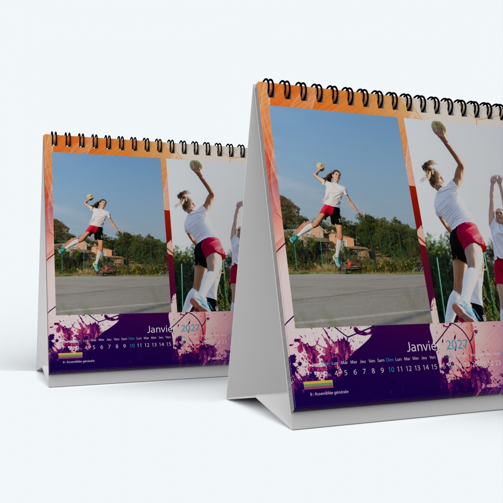 Calendrier de bureau CARRE - Minimum de commande : 25 exemplaires