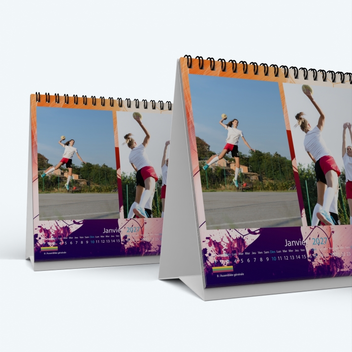 Calendrier de bureau CARRE - Minimum de commande : 25 exemplaires