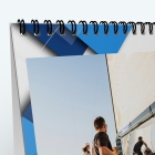 Calendrier de bureau PANO - Reliure spirale de qualité