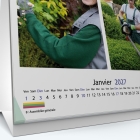 Calendrier de bureau CARRE - Grille calendaire personnalisable
