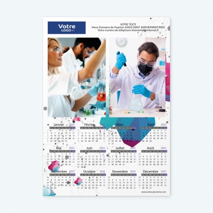 Calendrier photo une page