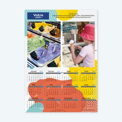 Calendrier photo une page