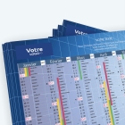 Calendrier de poche CLASSIC - Nombre de photos, logos et texte illimité