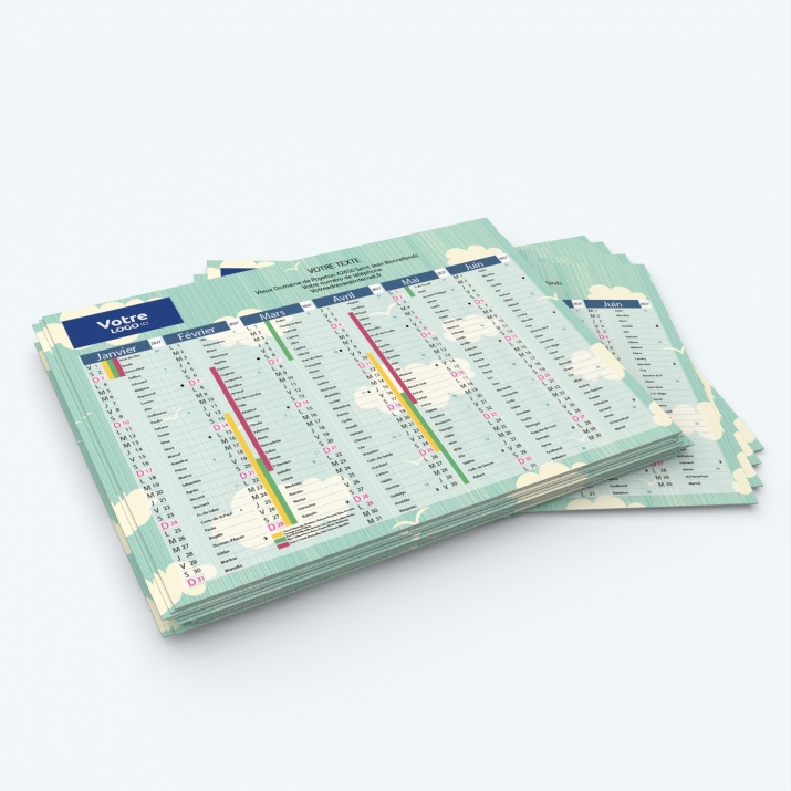 Calendrier de poche CLASSIC - Minimum de commande : 25 exemplaires