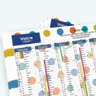 Calendrier de poche CLASSIC - Nombre de photos, logos et texte illimité