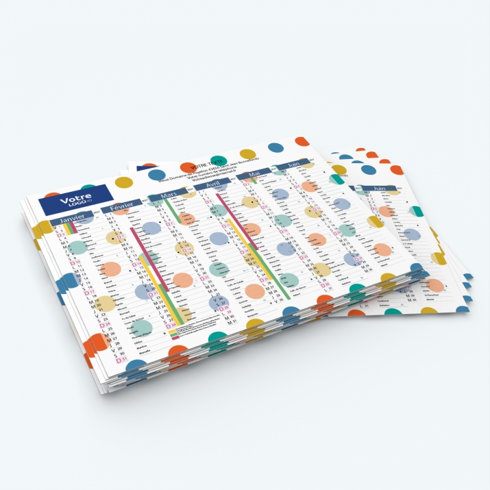Calendrier de poche CLASSIC - Minimum de commande : 25 exemplaires