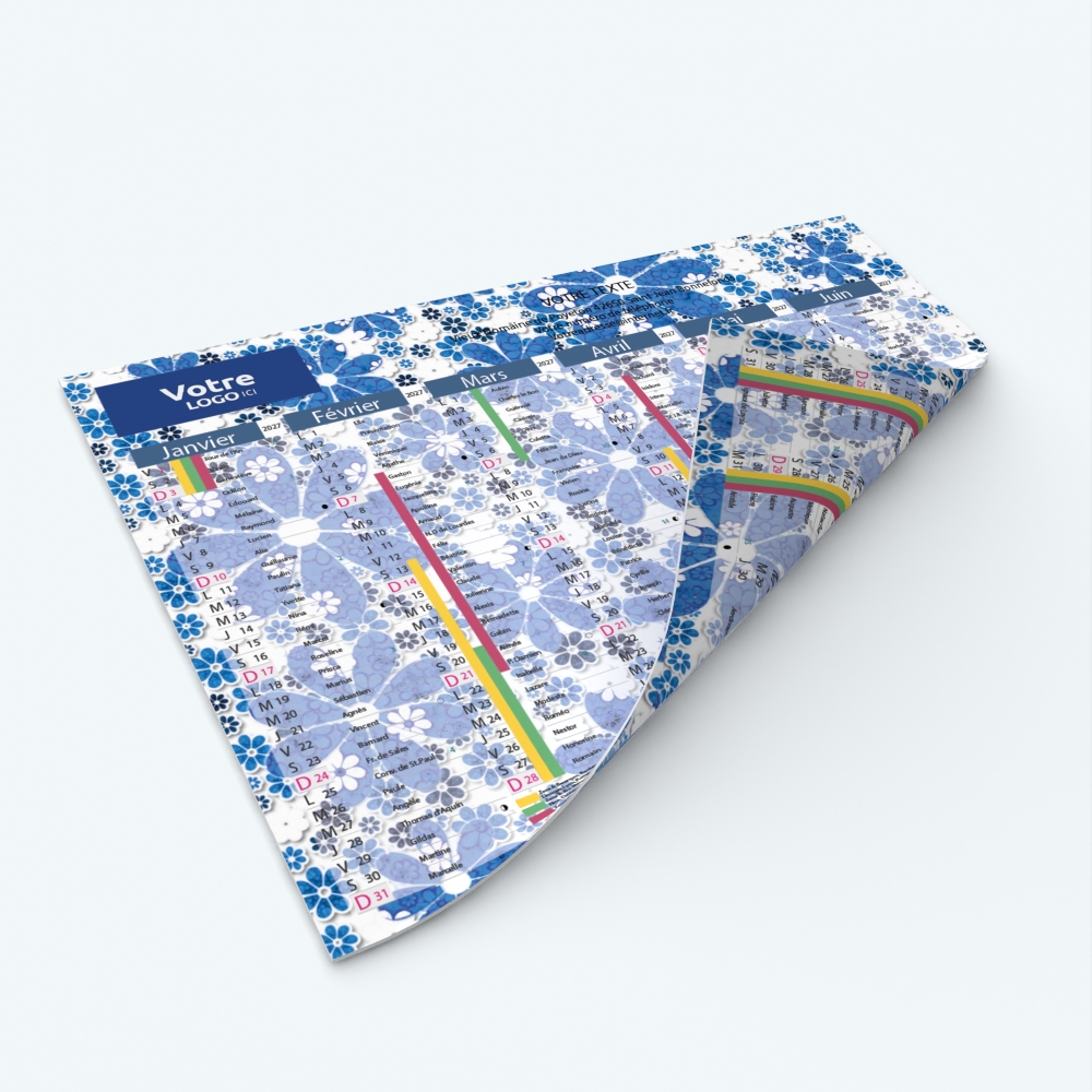 Calendrier de poche CLASSIC - Impression recto/verso